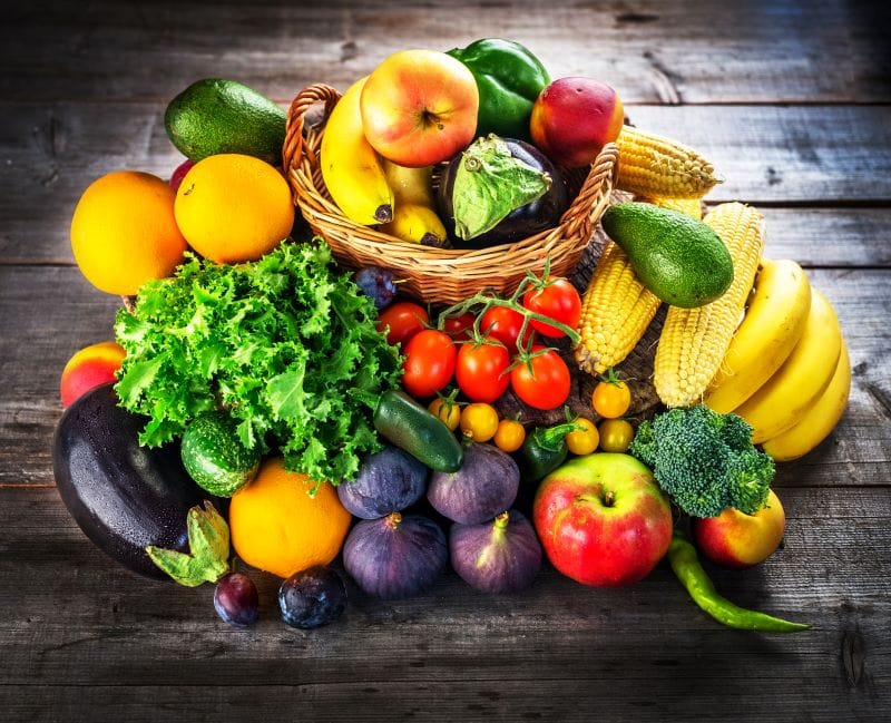 Eat Fruits and Vegetables to get rid of neck fat