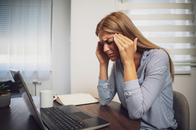Stress to get rid of neck fat